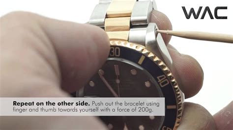 how to remove rolex bracelet holes|replacement Rolex bracelet.